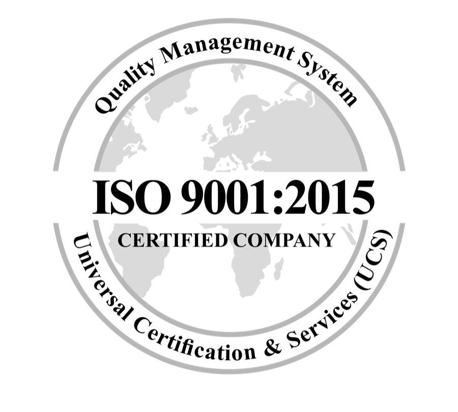 ISO 9001:2015 Quality Management System — Certified Company
